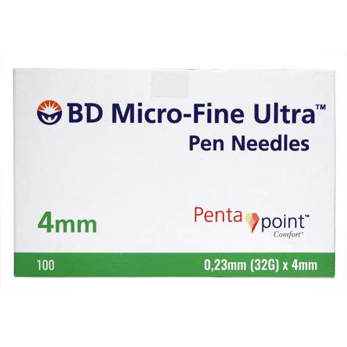 BD Micro-Fine Ultra Pen Needles 32G - 0.23 x 4mm (100)