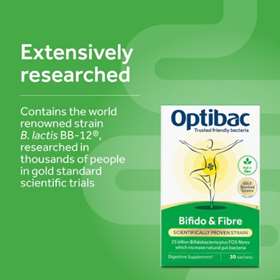 OptiBac Probiotics Bifido & Fibre 10 Sachets