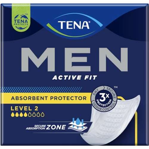 Click to view product details and reviews for Tena Men Level 2 Pads 4mm X 27mm 10.