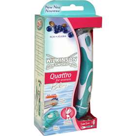 wilkinson sword quattro for women bikini razor with electric trimmer