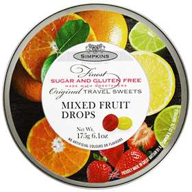 Simpkins Mixed Fruit Sugar Free Travel Sweets 175g 1873
