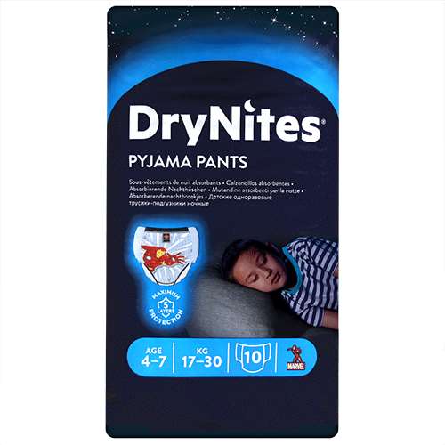 Huggies Boys DryNites Pyjama Pants 4-7 Years 17-30kg (10)
