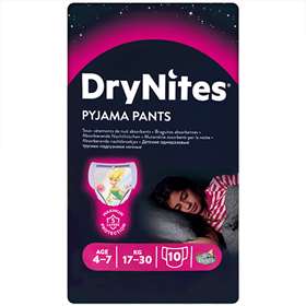 Huggies Girls DryNites Pyjama Pants 4-7 Years (17-30kg) 10