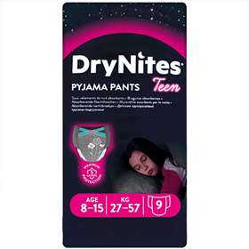 Huggies Girls DryNites Pyjama Pants 8-15 Year (27-57kg) 9