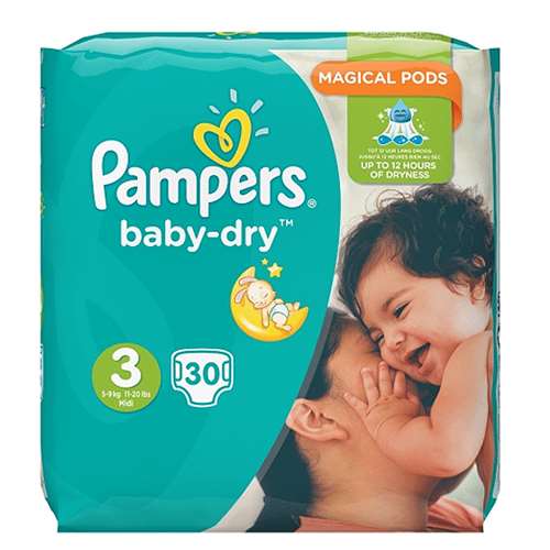 Pampers Baby-Dry Size 3 (4-9kg/9-20lbs)