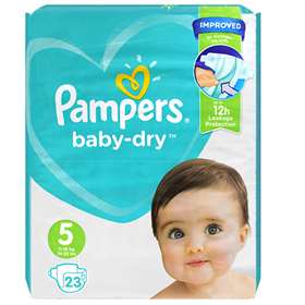 Pampers Baby-Dry Size 5 23 Nappies