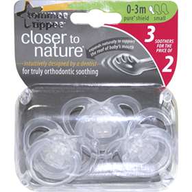 Tommee Tippee Closer To Nature Soothers Small (0-3 Months)