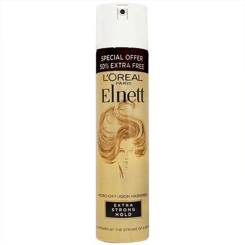 LOreal Elnett Hairspray Extra Strong Hold 200ml plus 100ml