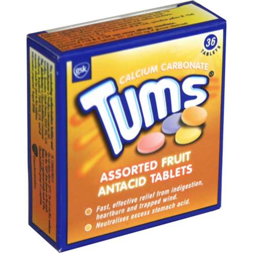 Tums Fruit Antacid Tablets x 36 ExpressChemist.co.uk Buy Online