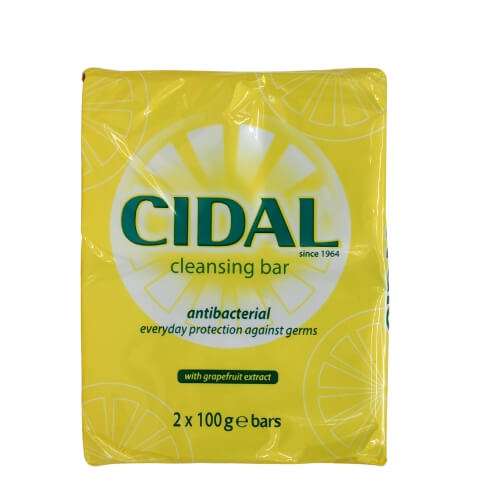 Cidal Natural Antibacterial Soap 2x100g