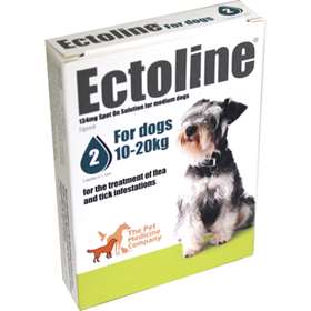 Ectoline For Dogs spot-on solution 134mg: 2 pipettes