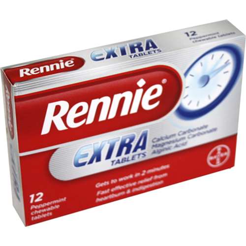 Rennie Extra Tablets 12 ExpressChemist.co.uk Buy Online