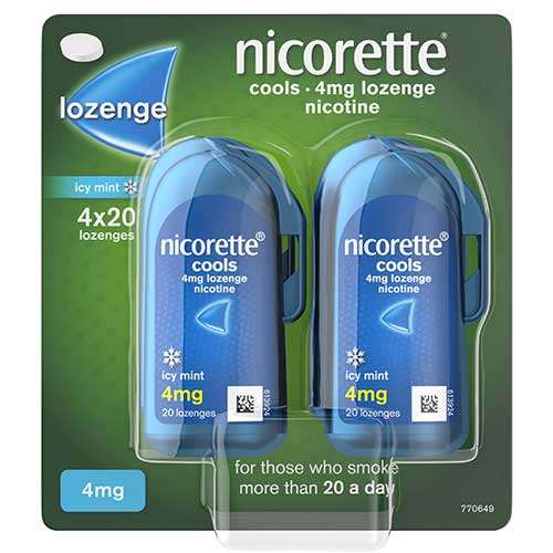 Nicorette Cools 4mg Lozenges - 80