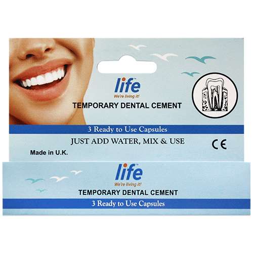 Dr Denti Refit Temporary Dental Cement 3 Capsules