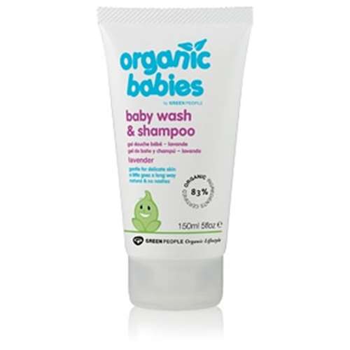 Organic Babies Baby Wash & Shampoo Lavender Scented 150ml