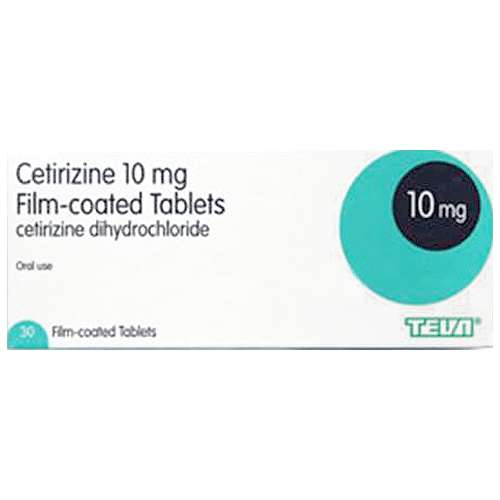 Cetirizine Dihydrochloride Film Coated Tablets 10mg 30