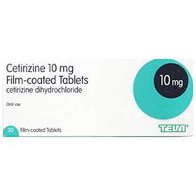 Cetirizine DiHydrochloride Film Coated Tablets 10mg 30