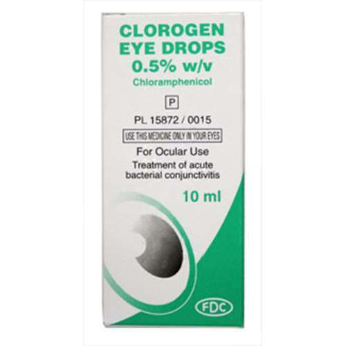 Chloramphenicol 0.5 Antibiotic Eye Drops 10ml ExpressChemist.co.uk