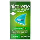 Nicorette Freshmint 4mg Nicotine Gum 25