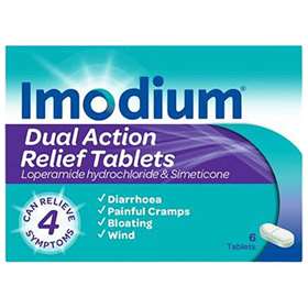 Imodium Dual Action Relief 6 Tablets