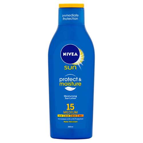 Nivea Sun Moisturising Sun Lotion 15 Medium 200ml