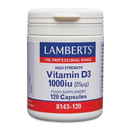 Lamberts Vitamin D3 1000iu (25µg) Capsules (120)