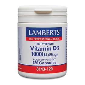 Lamberts Vitamin D3 1000iu (25µg) Capsules (120)