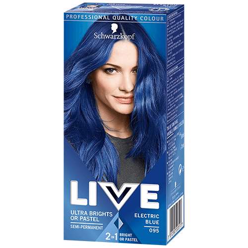 Schwarzkopf Live Ultra Brights or Pastel Electric Blue 095