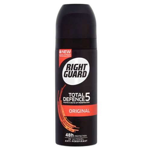 Right Guard Total Defence 5 Original 48H High-Performance Anti-Perspirant Deodorant 150ml