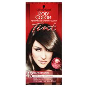 Poly Color Permanent Cream Tint 43 Dark Brown