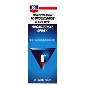 Benzydamine 0.15 Oromucosal Spray 30ml