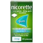Nicorette Icy White 2mg Nicotine Gum 25