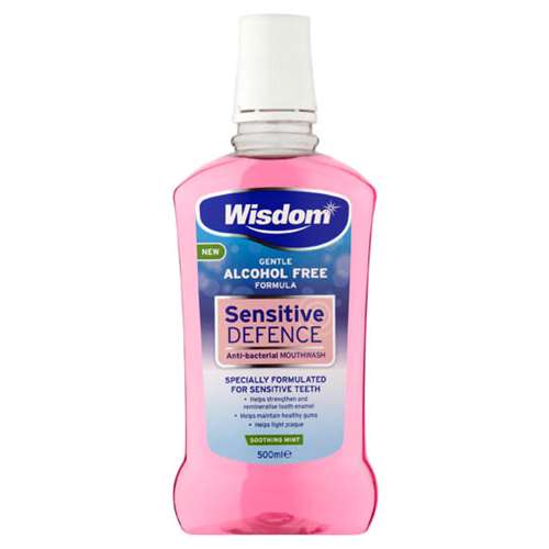 Wisdom Mouthwash Sensitive Defence 500ml ExpressChemist.co.uk Buy Online