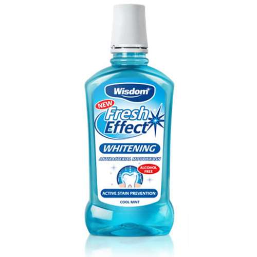 Wisdom Mouthwash Fresh Effect Whitening 500ml ExpressChemist.co.uk