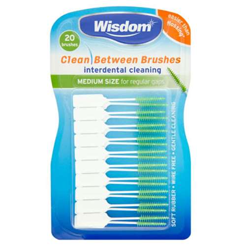Wisdom Interdental Brushes Medium Green 20