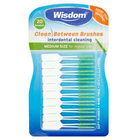 Wisdom Interdental Brushes Medium Green 20's