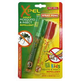 Xpel Mosquito and insect repellent and bite and sting relief spray pens 100 sprays