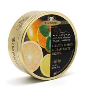 Simpkins Orange, Lemon & Grapefruit Travel Sweets 200g (7oz)