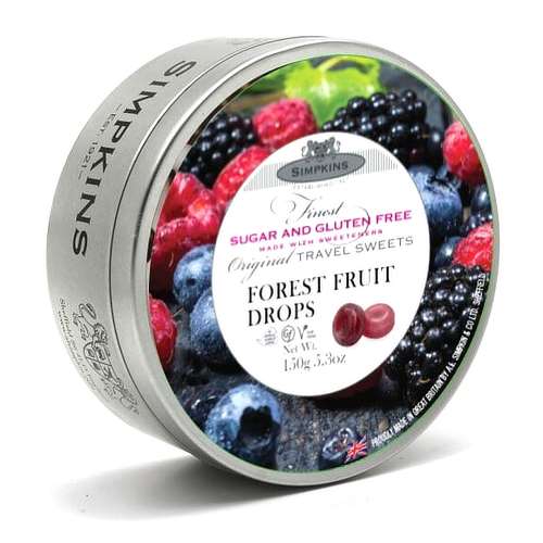 Simpkins Forest Fruit Sugar And Gluten Free Travel Sweets 150g