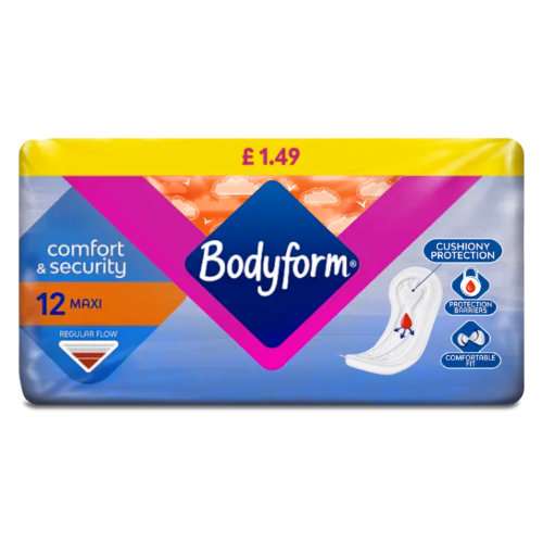 Click to view product details and reviews for Bodyform Maxi Towels 12.