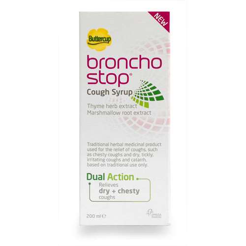 Click to view product details and reviews for Buttercup Bronchostop Syrup 200ml.