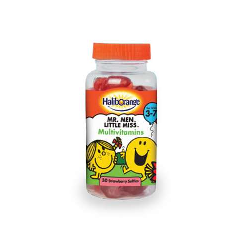 Haliborange Mr Men Little Miss multivitamins 30 strawberry softies