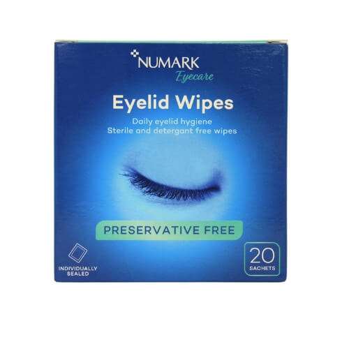 Click to view product details and reviews for Numark Eyelid Wipes 20 Sachets.