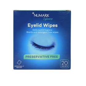 Numark Eyelid Wipes 20 Sachets