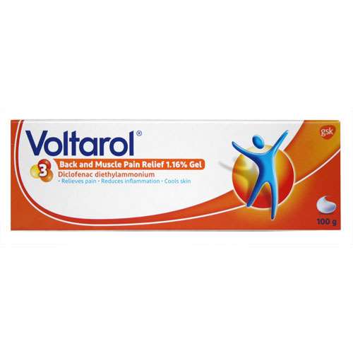 Voltarol Back and Muscle Pain Relief 1.16% Gel 100g - ExpressChemist.co ...