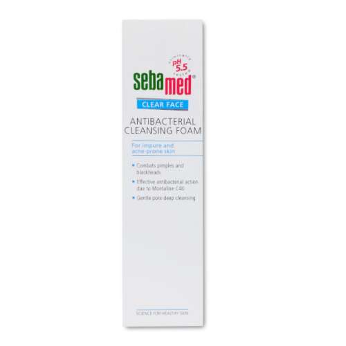 Click to view product details and reviews for Sebamed Clear Face Antibacterial Cleansing Foam 150ml.
