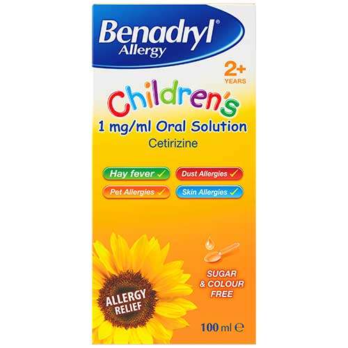Benadryl Allergy Childrens Oral Solution 100ml