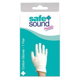 Safe and Sound Cotton Gloves Small 1 Pair