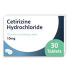 Cetirizine Hydrochloride 10 mg Tablets 30