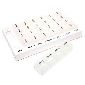 Safe and Sound Table Top Weekly Pill Box with Braille